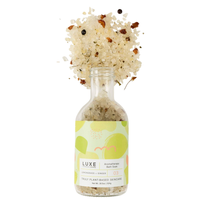 Luxe Lemongrass + Ginger Aromatherapy Bath Salt Soak