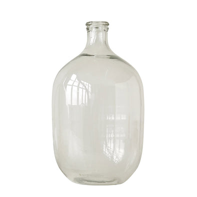 Round Tall Glass Bottle Branch Vase