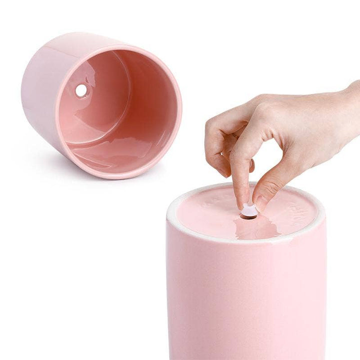 Flower Pink Ceramic Pot