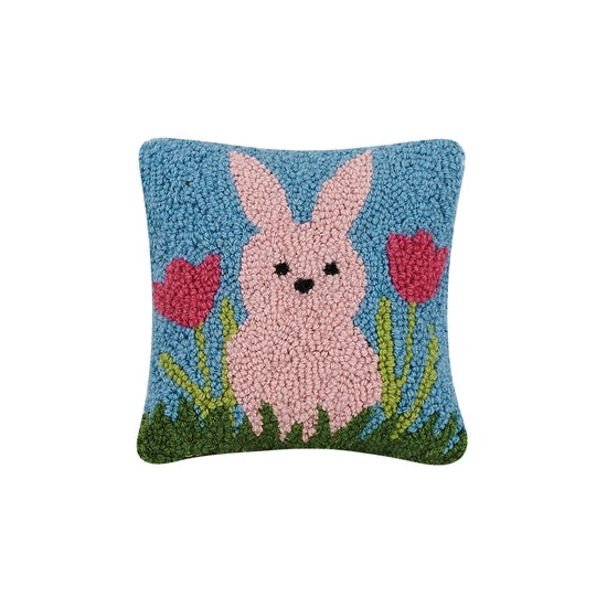 Pink Bunny Hook Pillow