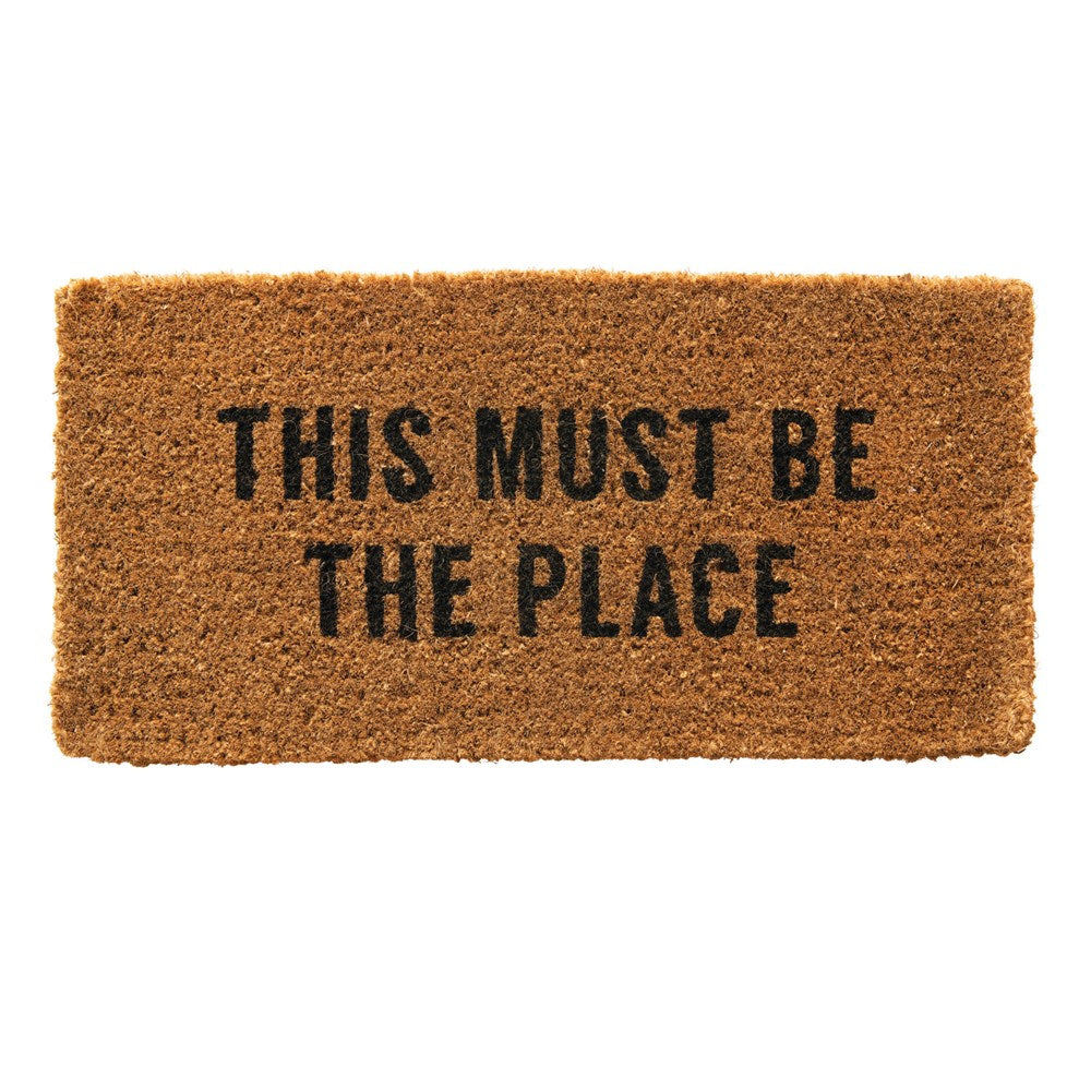 Natural Coir Doormat "This Must Be The Place"