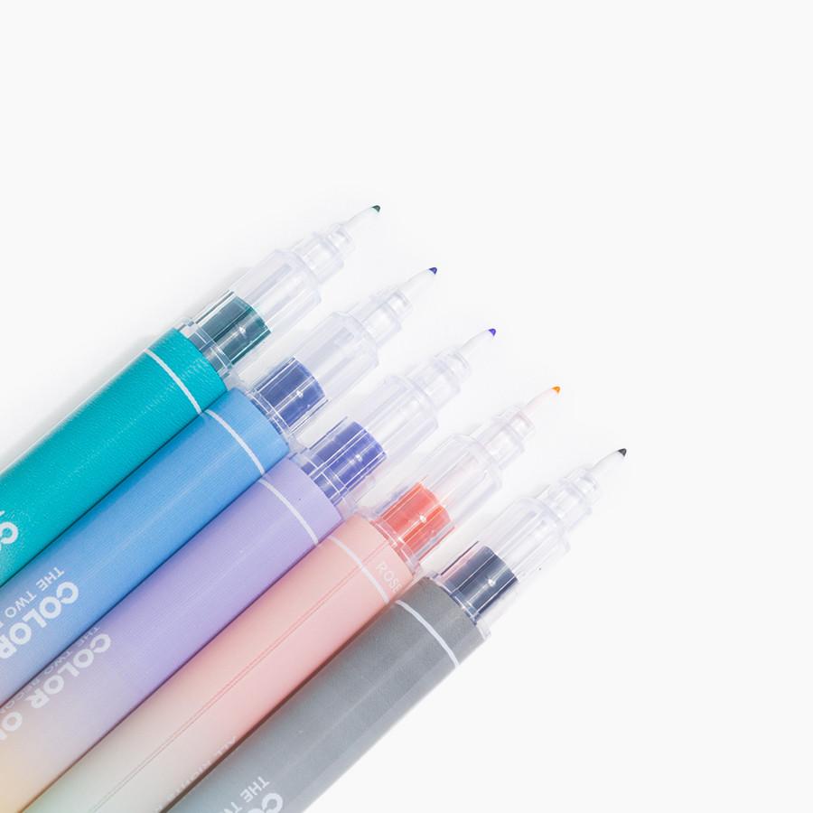 Five Pack Double Tip Markers