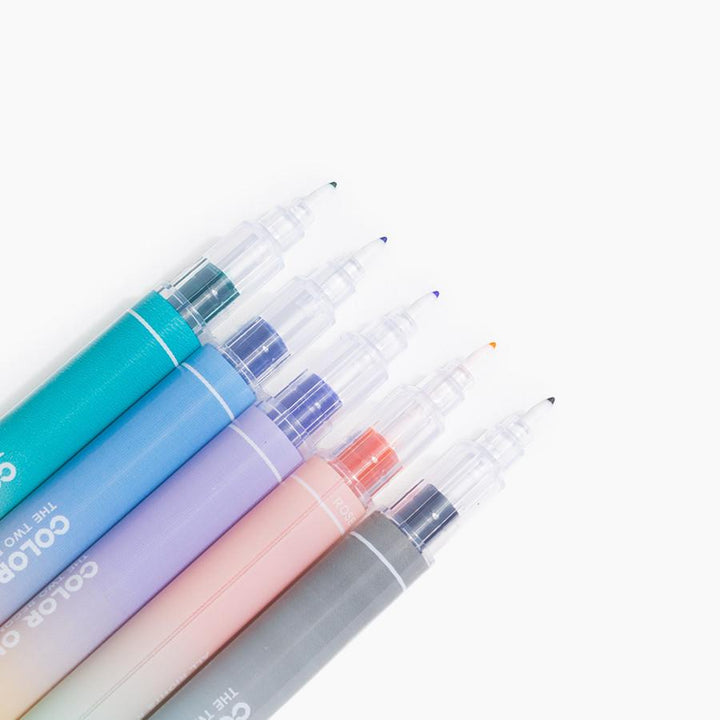 Five Pack Double Tip Markers