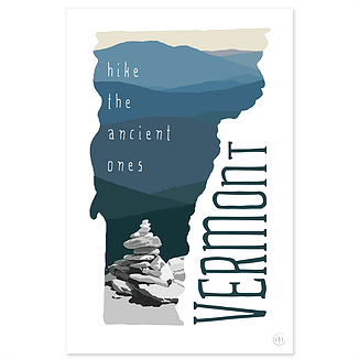 Vermont - Hike the Ancient Ones - 12.5x19" print