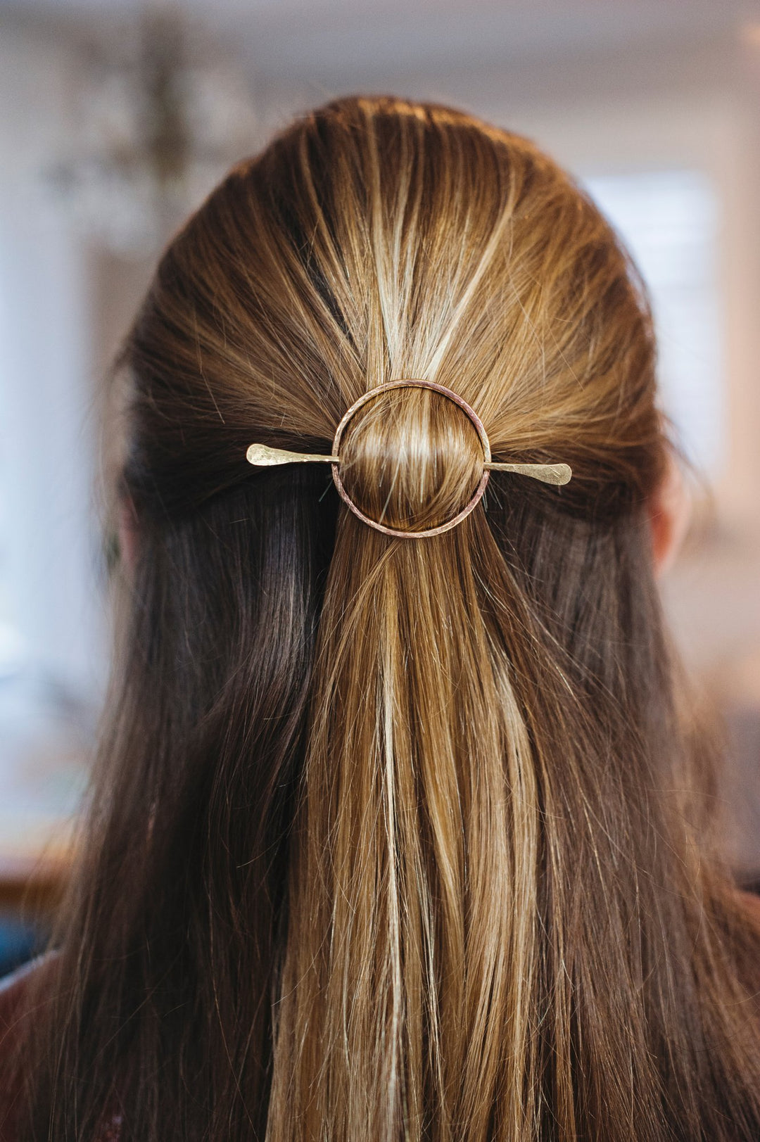Eclipse Hair Slide Brass
