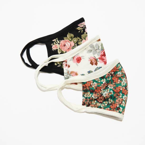 Stylish Face Masks Washable Floral