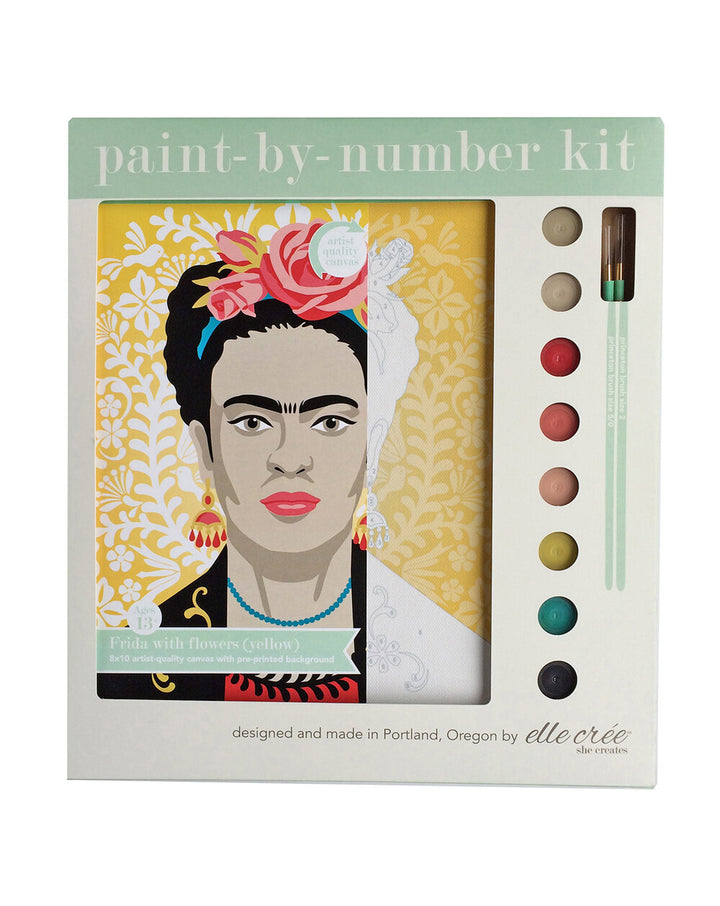 Frida with Flowers Paint-by-Number Kit