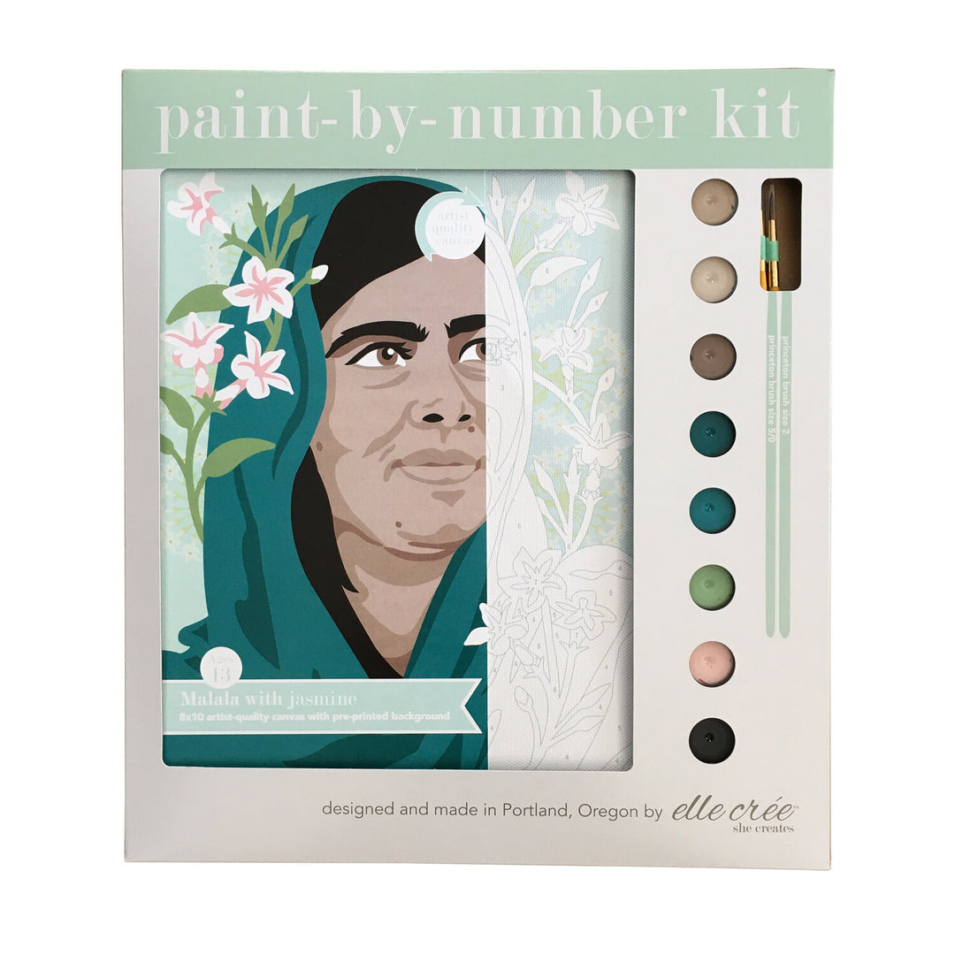 Malala with Jasmine Paint-by-Number Kit