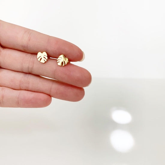 Monstera Deliciosa Plant Studs