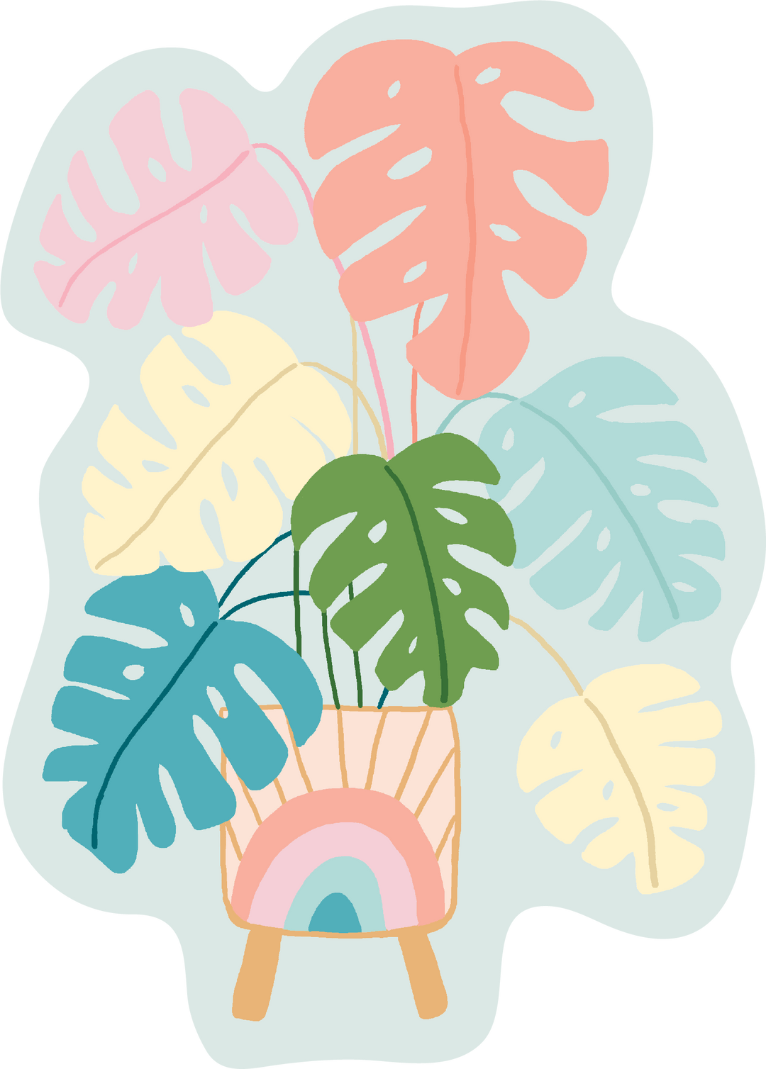 Monstera Sticker