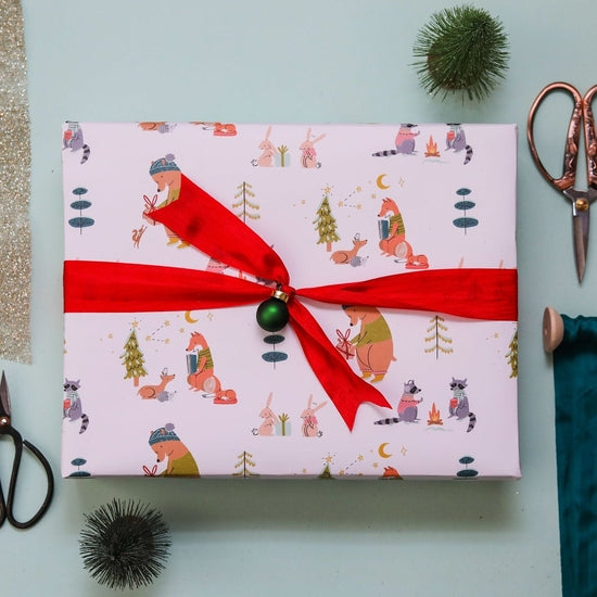 Woodland Animal Gift Wrap Paper - 3 Sheet Set