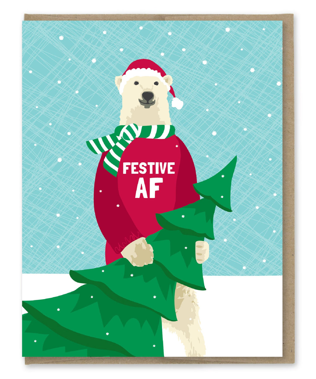 Festive Polar Bear Card Boxed Set