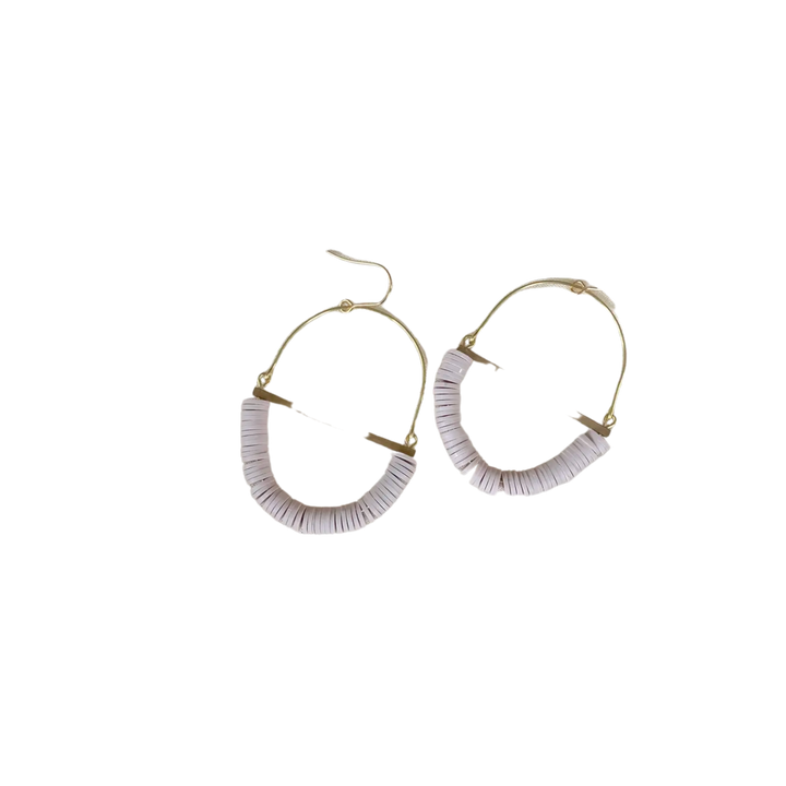 Terrain Beaded Hoop Earring