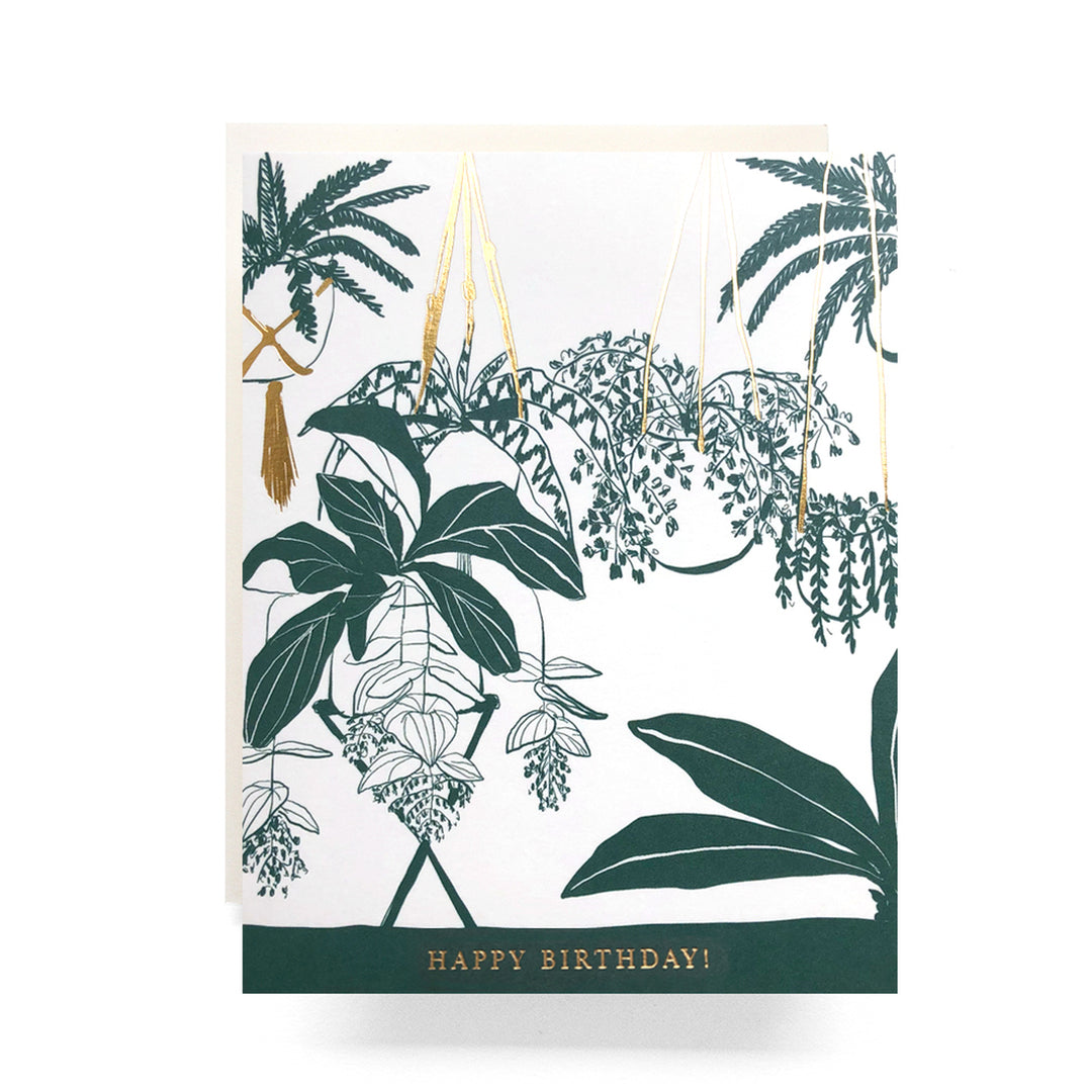 Houseplant Birthday Greeting Card