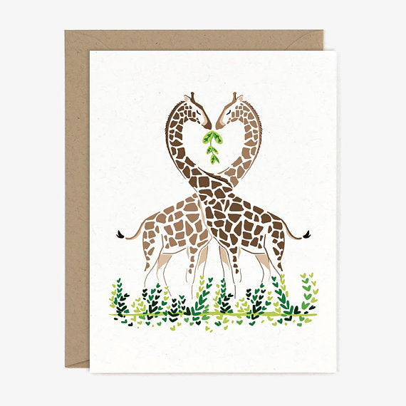 Giraffe Love - Card