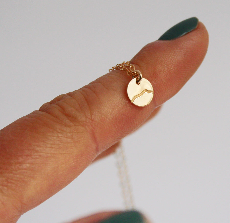 Camel's Hump Petite Disc Necklace