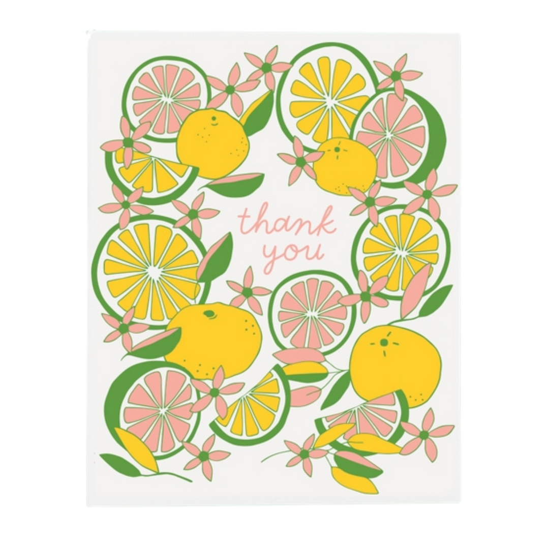 Citrus Thank You Cards - Box of 6