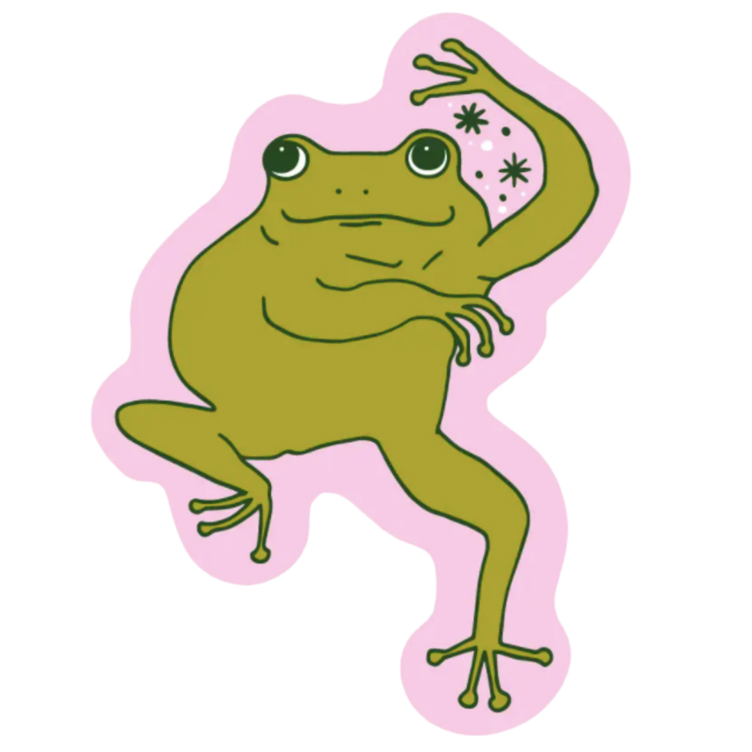 Dancing Frog Sticker