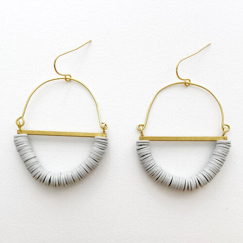 Terrain Beaded Hoop Earring