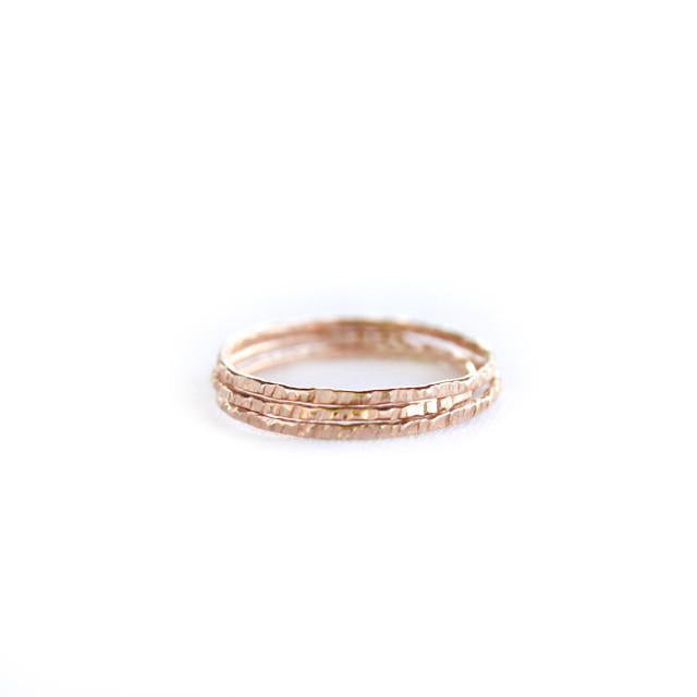 Hammered Gold Ring