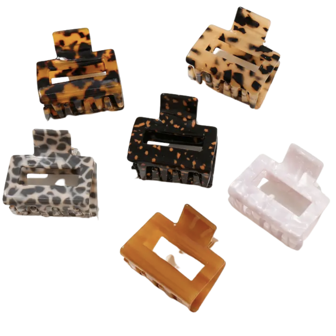 Simone | Printed Square Claw Clip (2 inch)