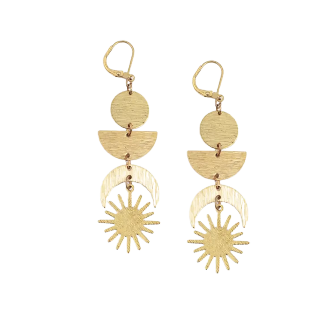 Sun and Moon Totem Earrings