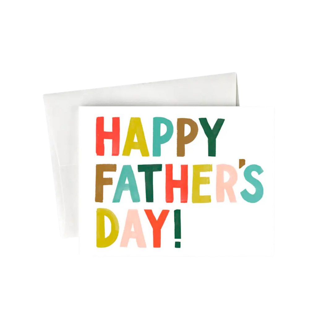 Colorful Letters Father's Day Card