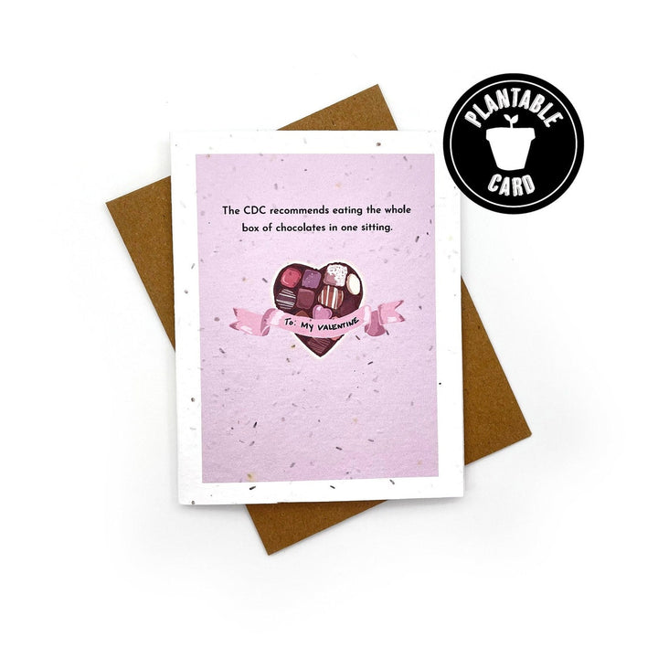 The CDC Recommends Valentine's Day Seed Paper Card