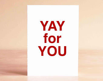 Yay For You card