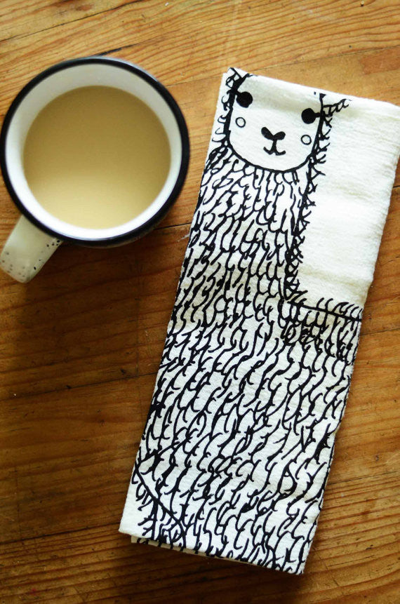 Llama Tea Towel