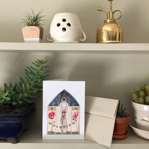 A Poppy Home - Greeting Card