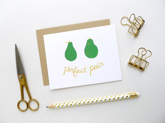 Perfect Pair Wedding Card // by Middle Dune