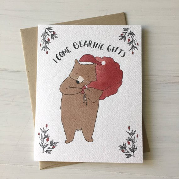 I Come Bearing Gifts Greeting Card