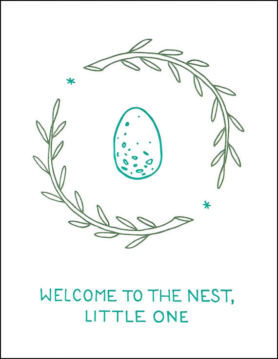 Welcome to the Nest Card // by Middle Dune