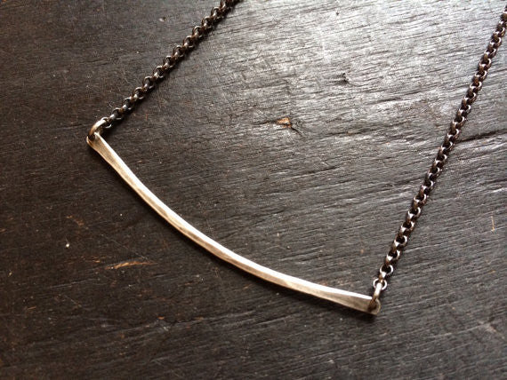 One Rung Silver Necklace