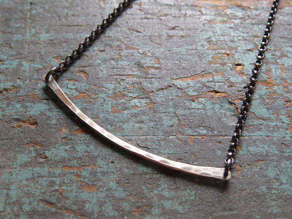 One Rung Silver Necklace