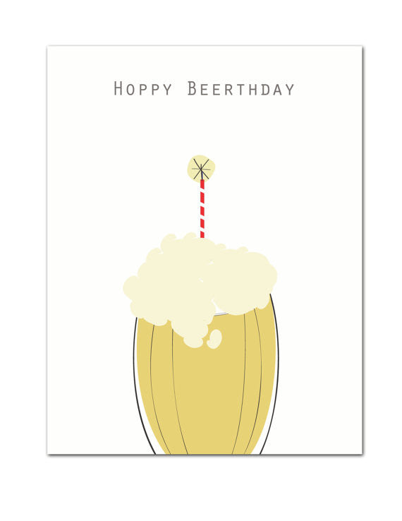 Hoppy Beerthday Happy Birthday Greeting Card