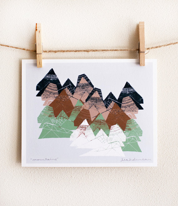 Mountains Print 8x10