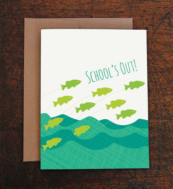 School's Out Graduation Card