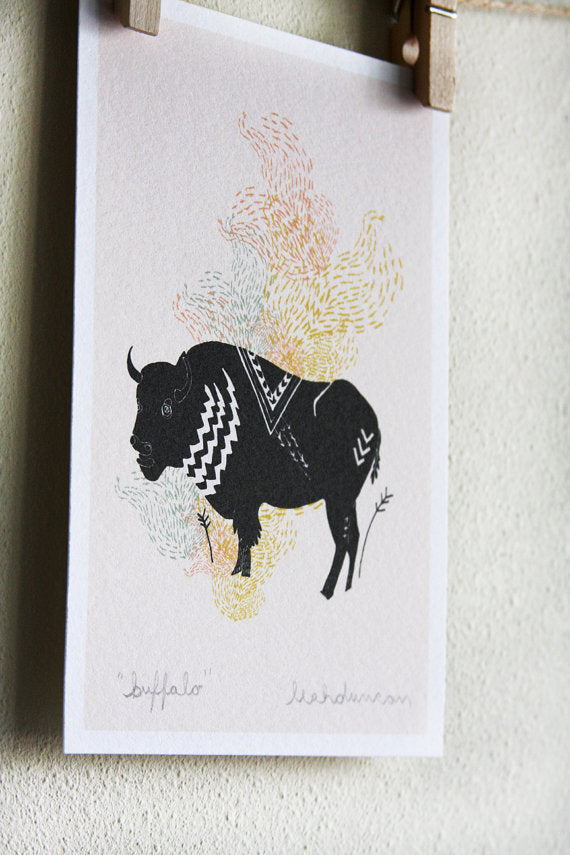 Buffalo Print 5 x 7