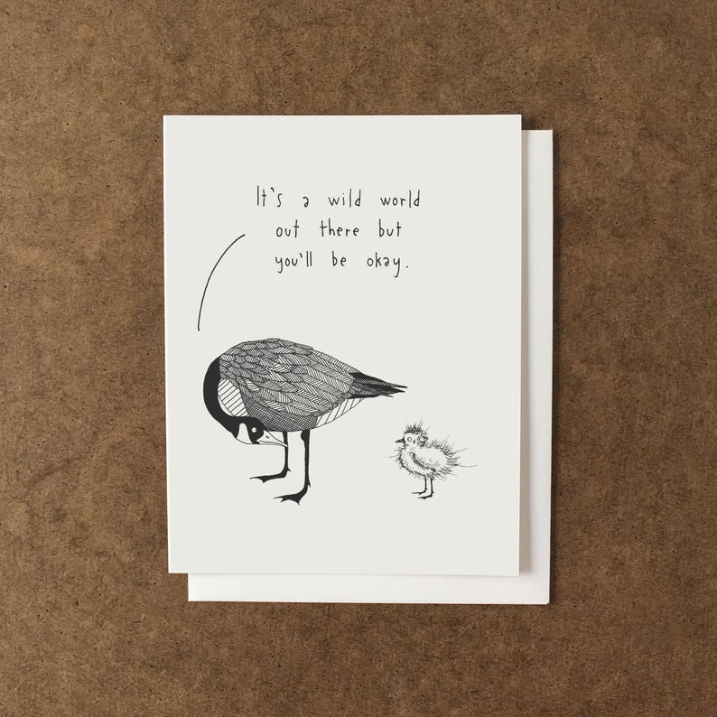 Wild World Out There- Baby Card