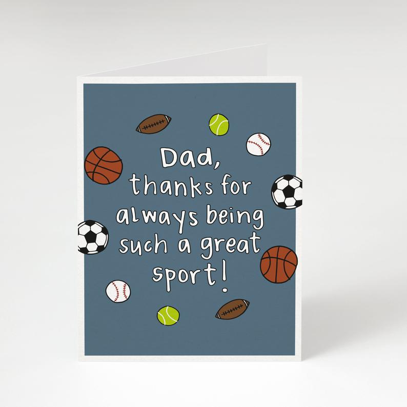 Dad Great Sport Greeting Card