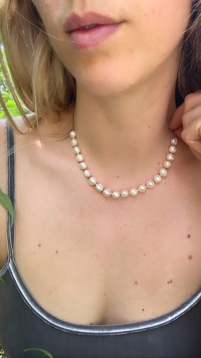 Beaded Pearl Necklace