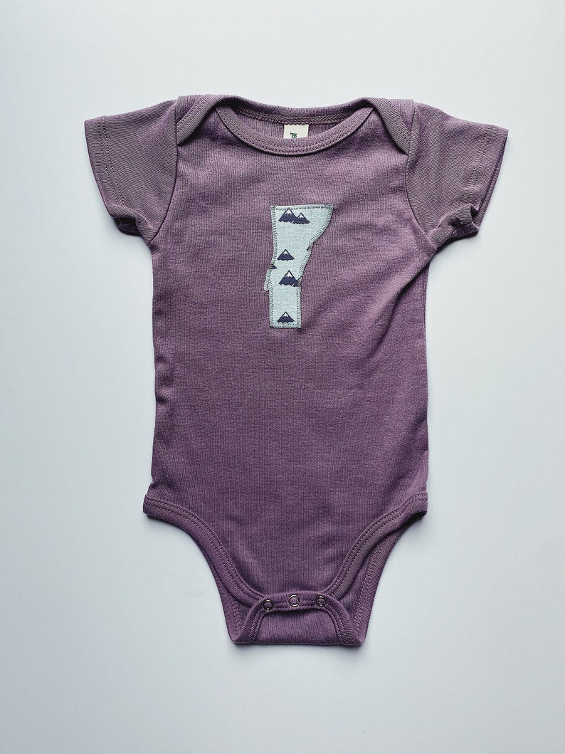 Vermont Purple Mountains Onesie