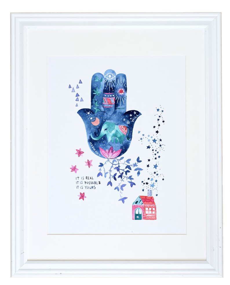 Hamsa Wall Art Print