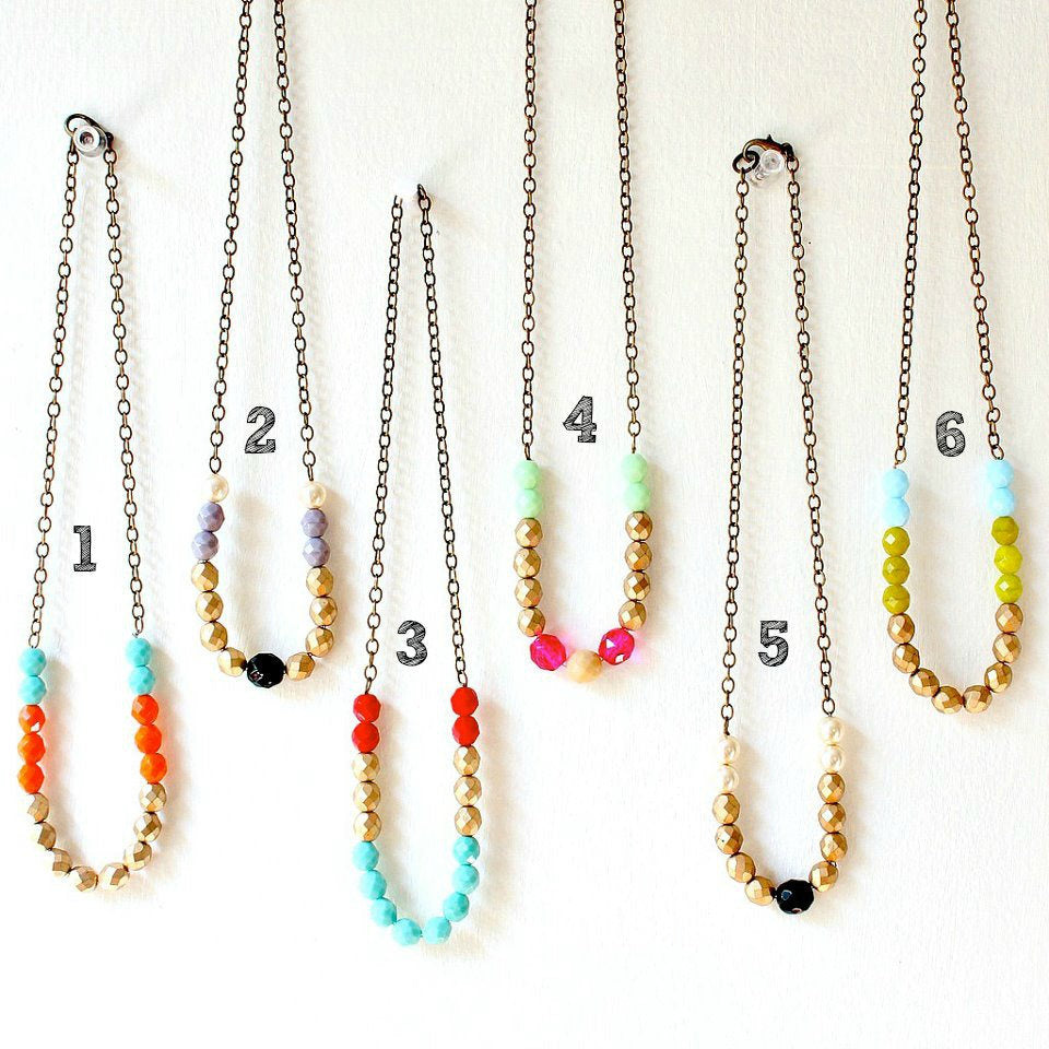 Colorful Bead Layering Necklace