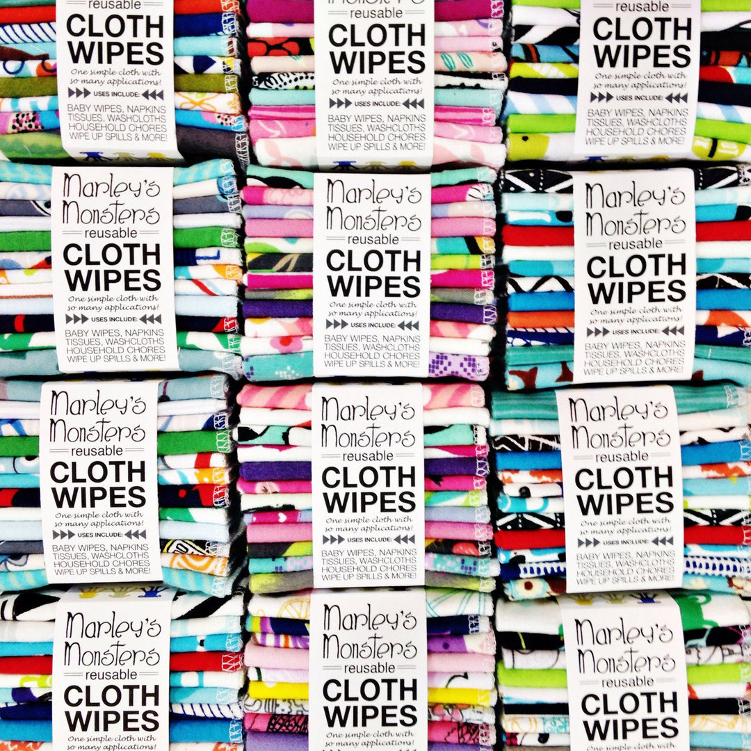 Reusable Cloth Wipes - Mixed Prints