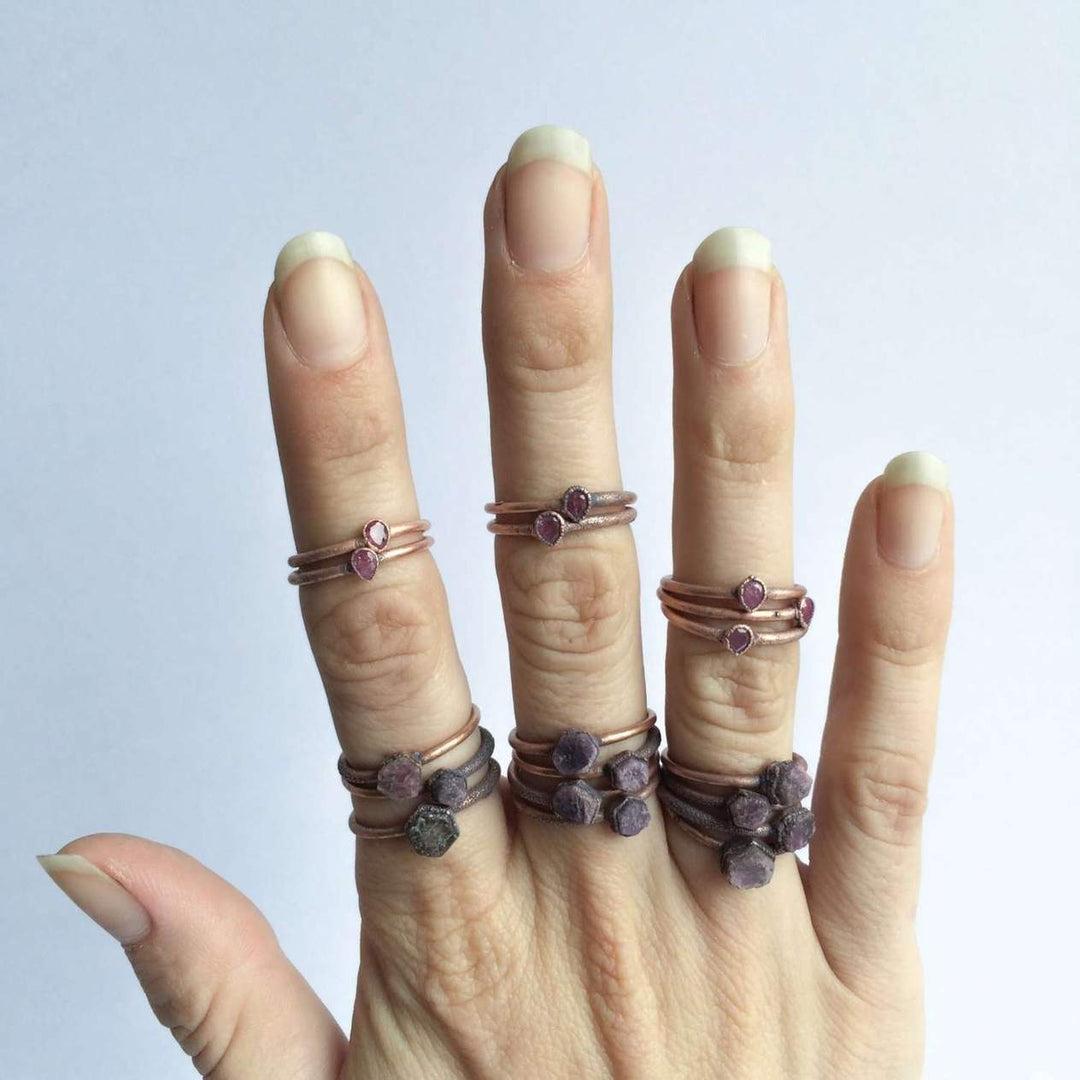 Raw Ruby Ring*