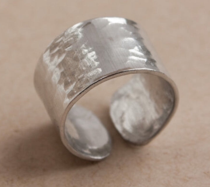 Be Here Now // Aluminum Cuff Ring