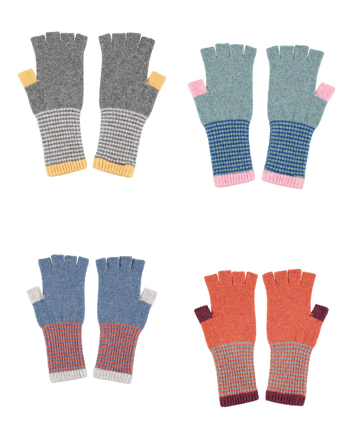 Adult Fingerless Lambswool Gloves